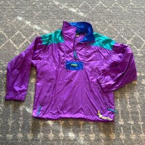 Columbia VTG 1/2 zip color block pullover jacket